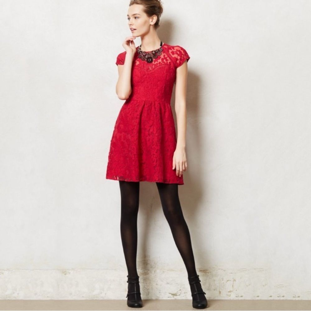 Anthropologie Dolce Vita Taisia Dress in Red